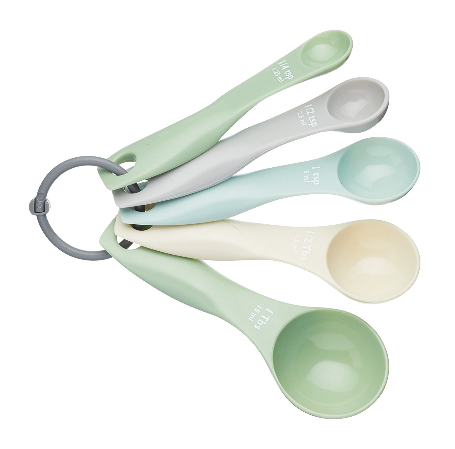 Imagen de producto: Set de 5 cucharas medidoras de plástico