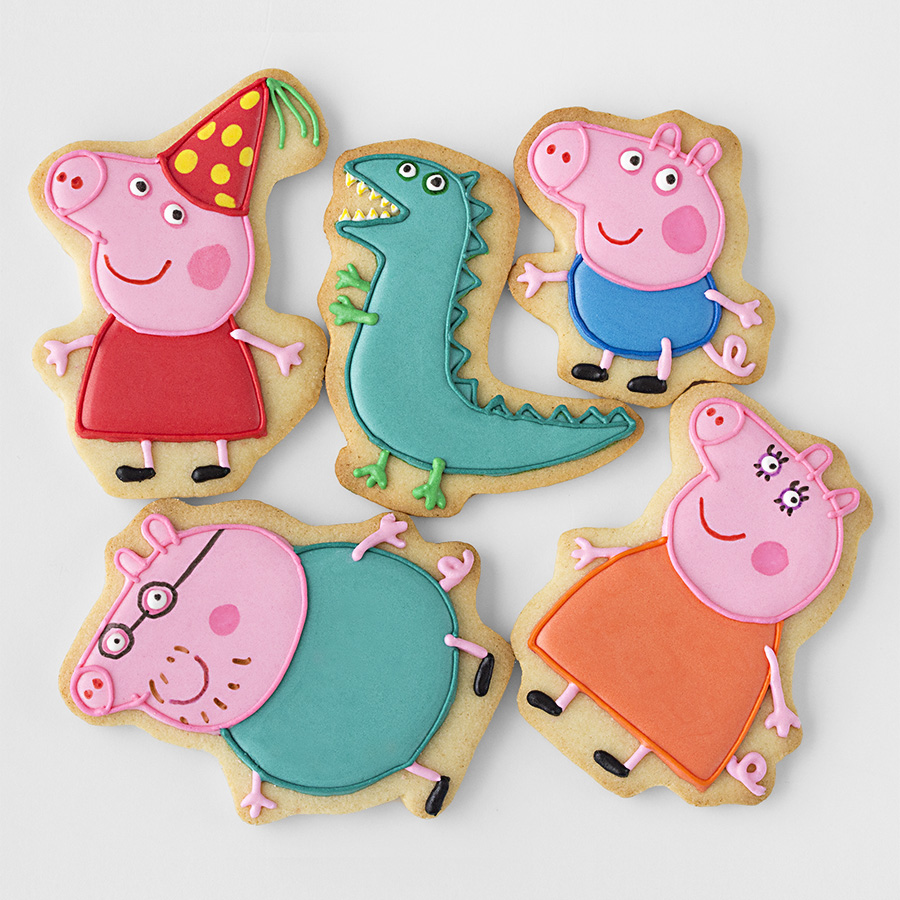 Imagen de producto: Set de 5 cortadores de Peppa Pig y familia
