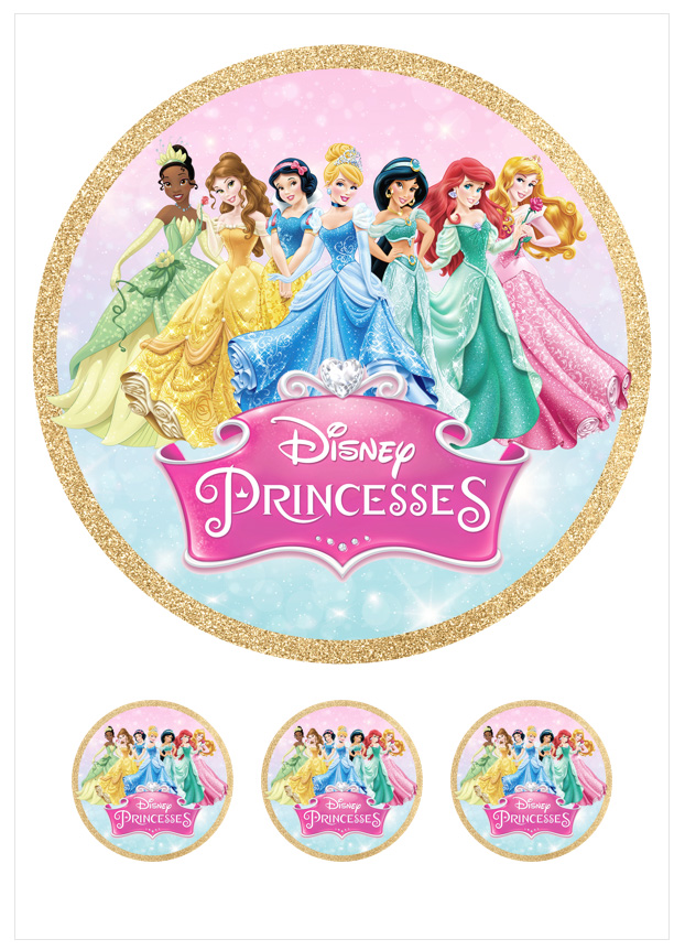 Imagen de producto: Modelo nº 1462: Princesas Disney para tarta