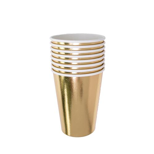 Imagen de producto: 8 vasos dorados