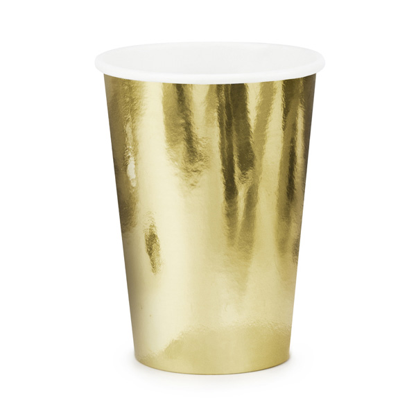 Imagen de producto: 6 vasos dorados
