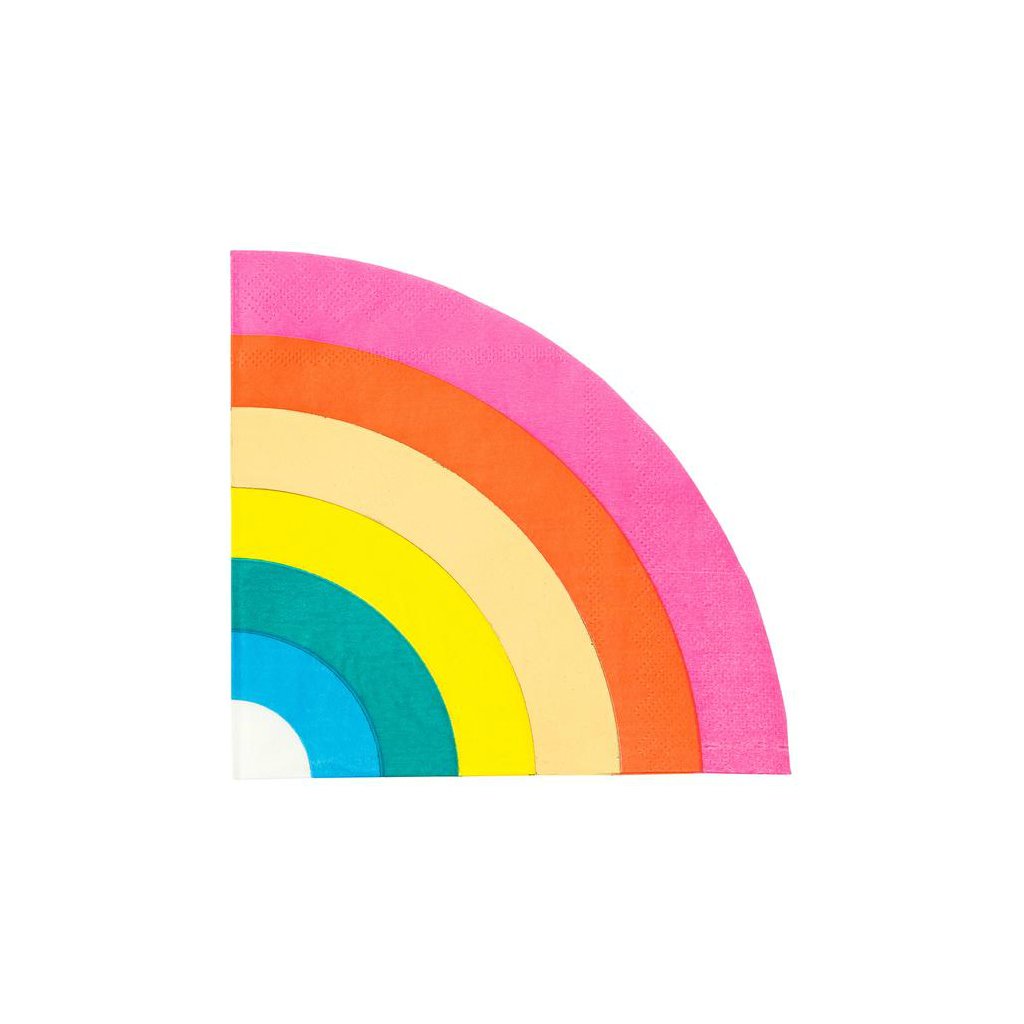 Imagen de producto: 16 servilletas de arcoiris con foil