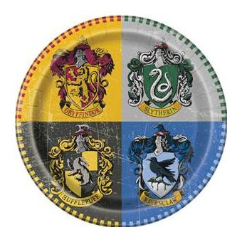 Imagen de producto: 8 platos de Harry Potter de 21,9 cm