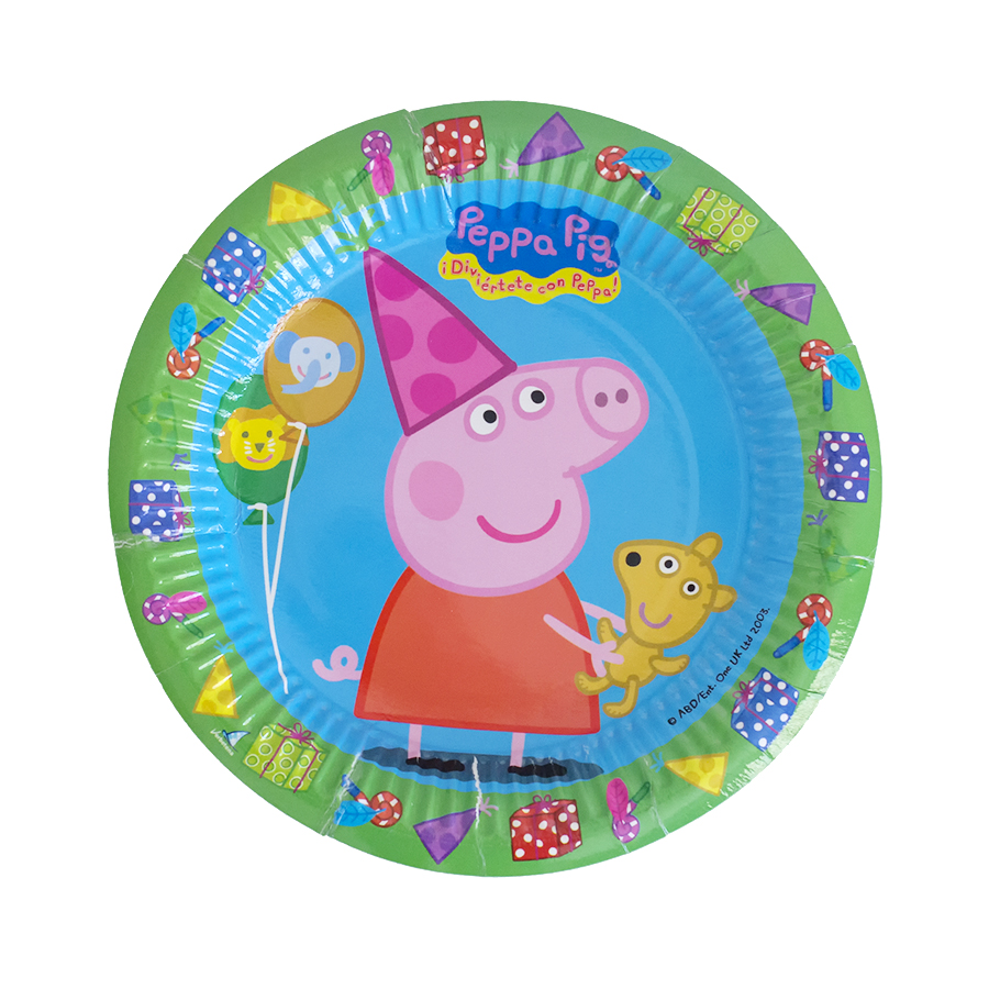 Imagen de producto: 8 platos de Peppa Pig de 18 cm