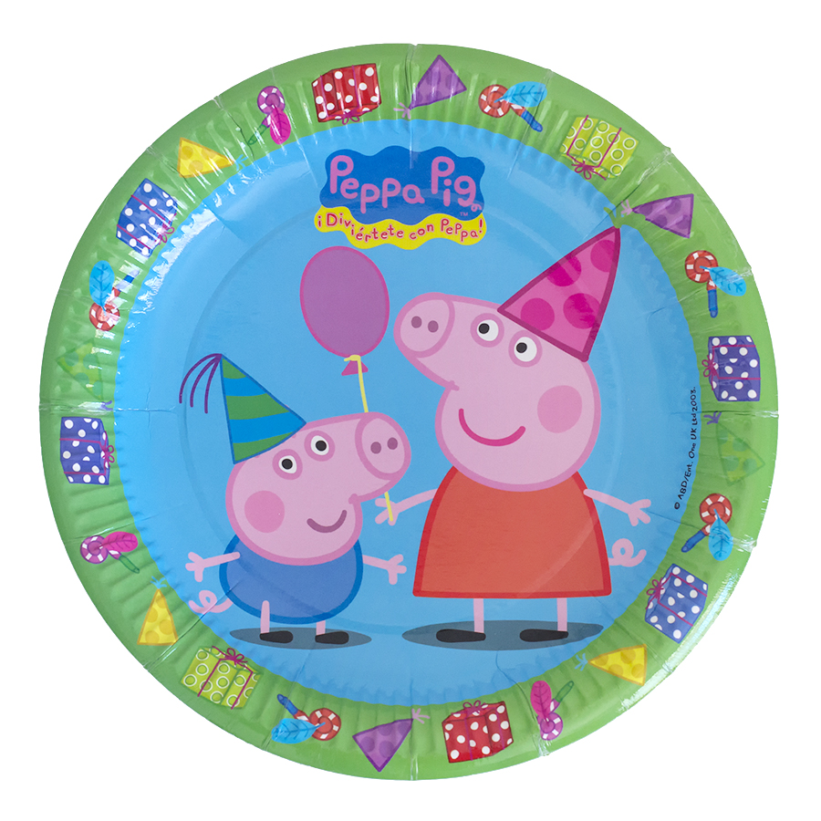 Imagen de producto: 8 platos de Peppa Pig de 23 cm