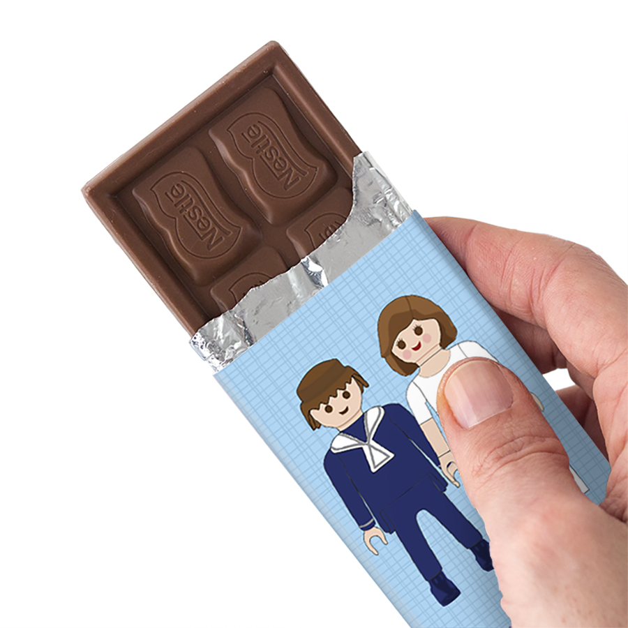 Imagen de producto: 4 chocolatinas de comunión doble clicks