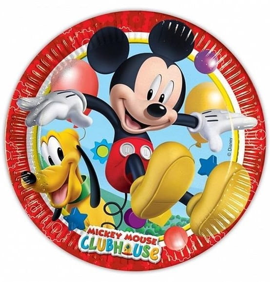 Imagen de producto: 8 platos de Mickey Mouse de  23 cm