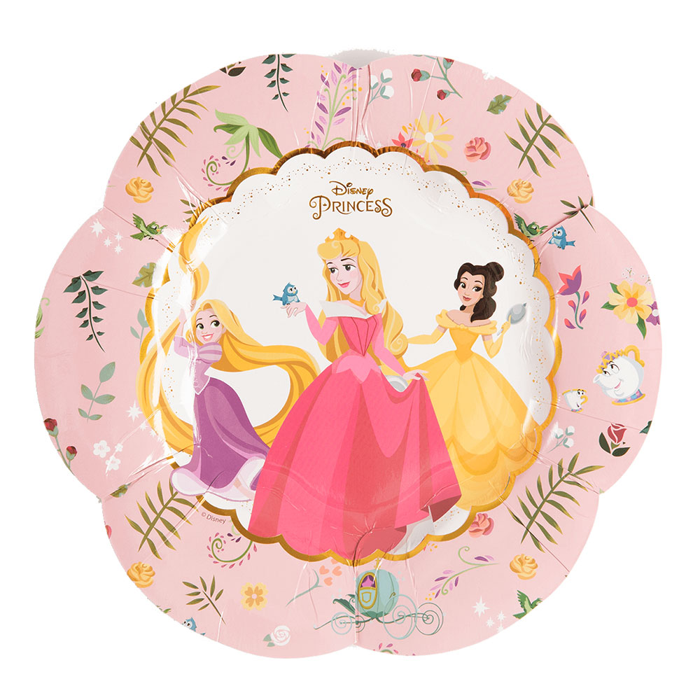 Imagen de producto: 4 platos de princesas Disney con forma