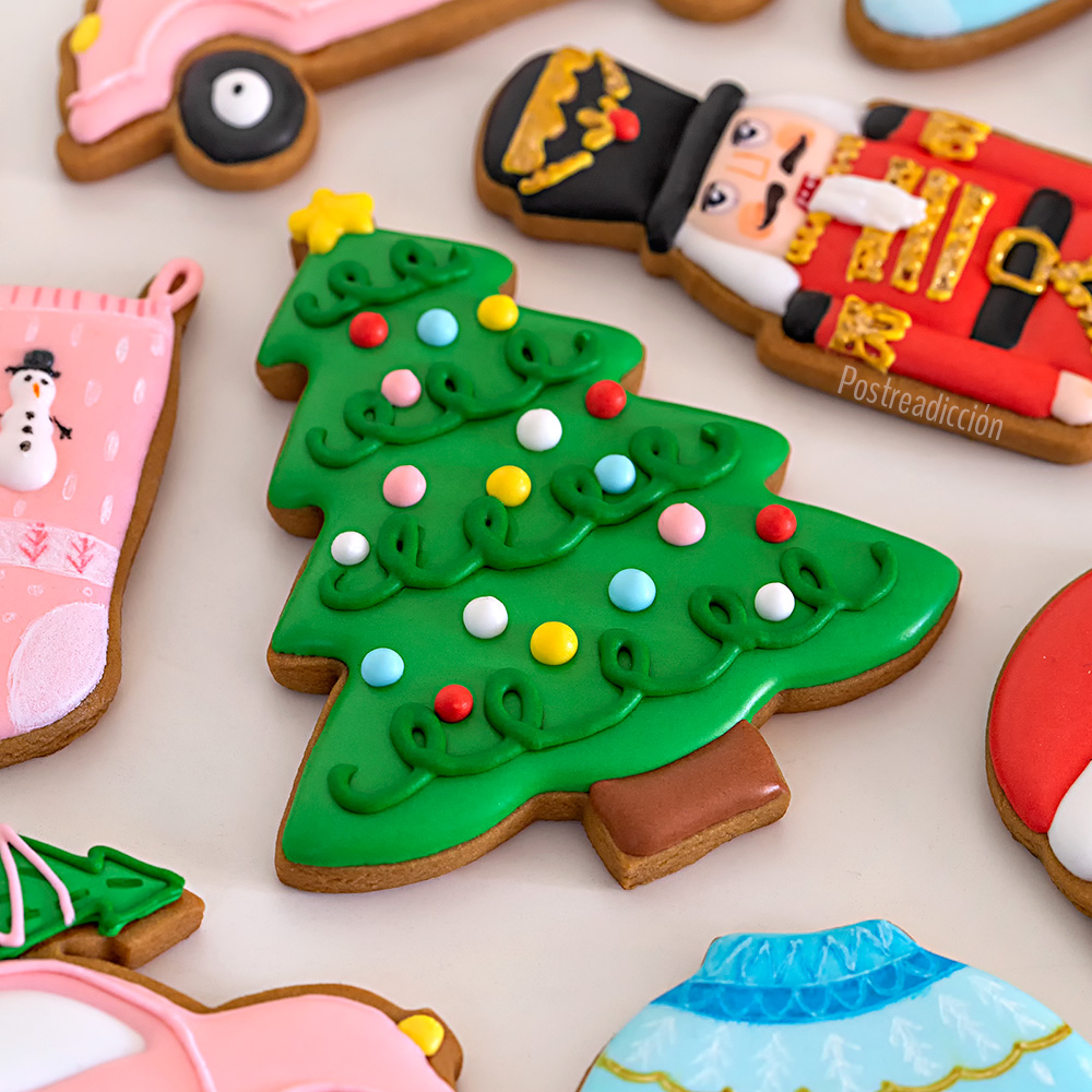 Tutorial de galletas decoradas de Navidad | Postreadicción: Cursos de pastelería, galletas decoradas, papel de y mucho más.