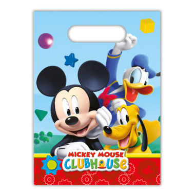 Imagen de producto: 6 bolsitas para regalos/chuches de Mickey Mouse