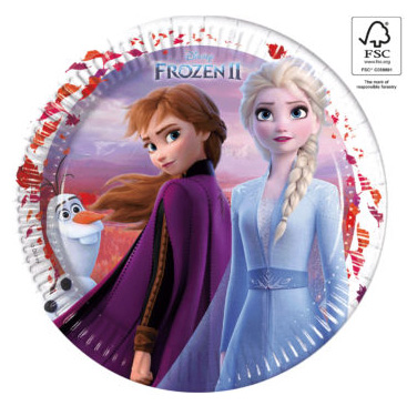 Imagen de producto: 8 platos de Frozen II de 23 cm