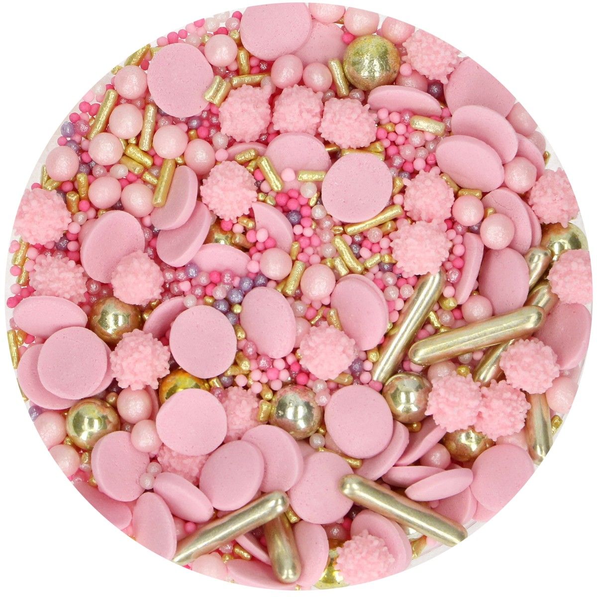 Imagen de producto: Sprinkles Medley Glamour pink, 65 g - Funcakes