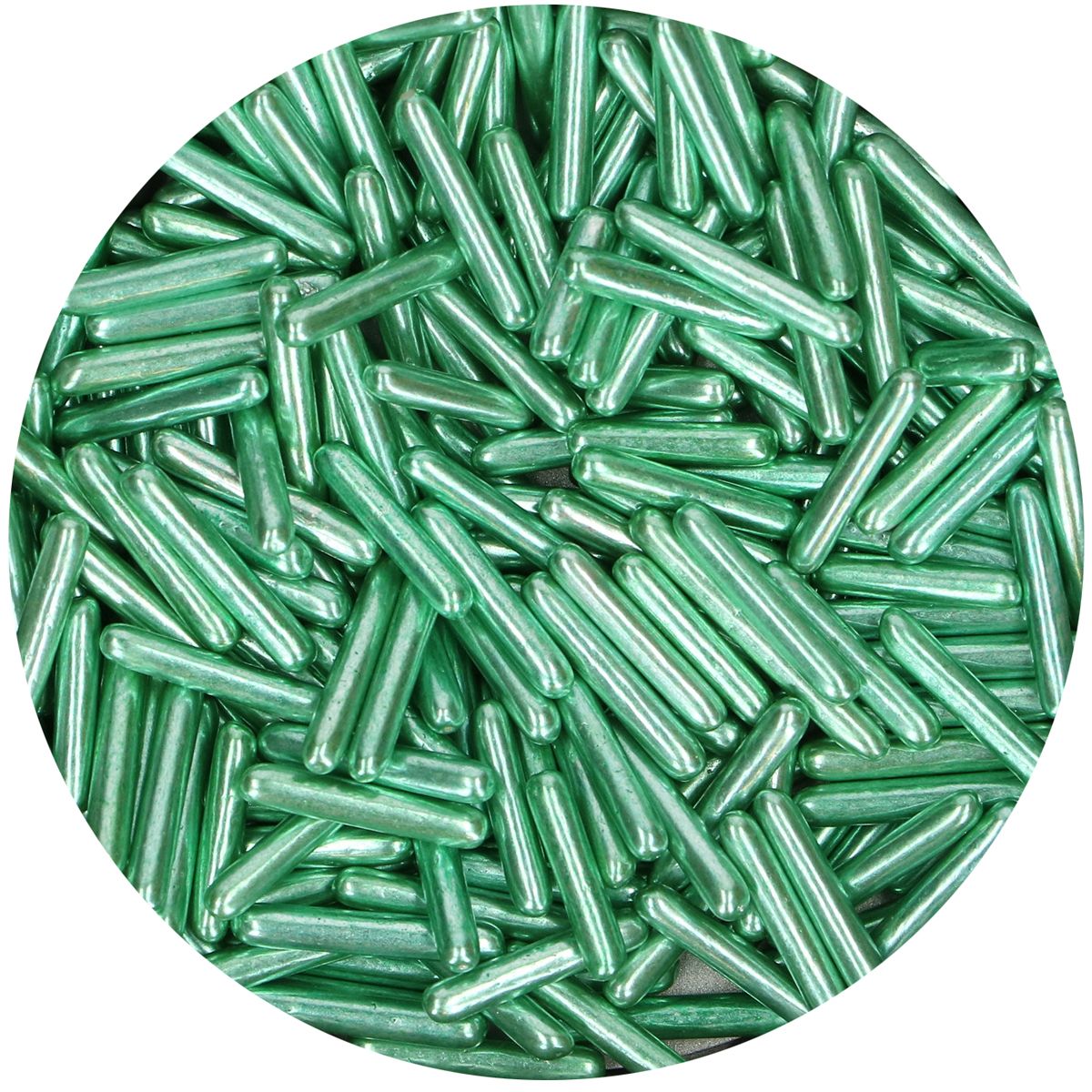 Imagen del producto: Fideos metalizados verdes, 70 g - Funcakes