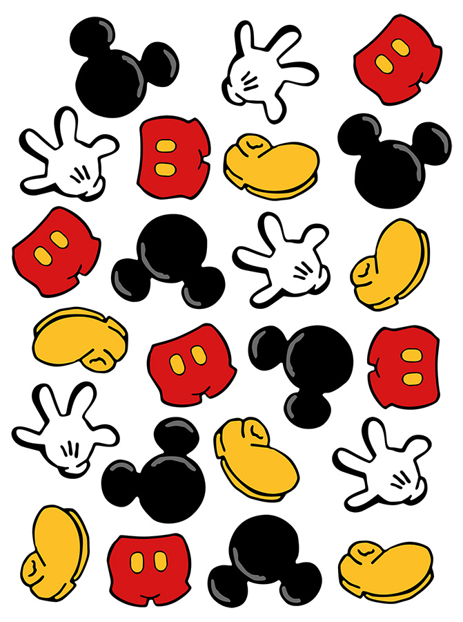 motor ayer paquete Pegatinas comestibles modelo nº 12: Mickey Mouse - Tienda Online