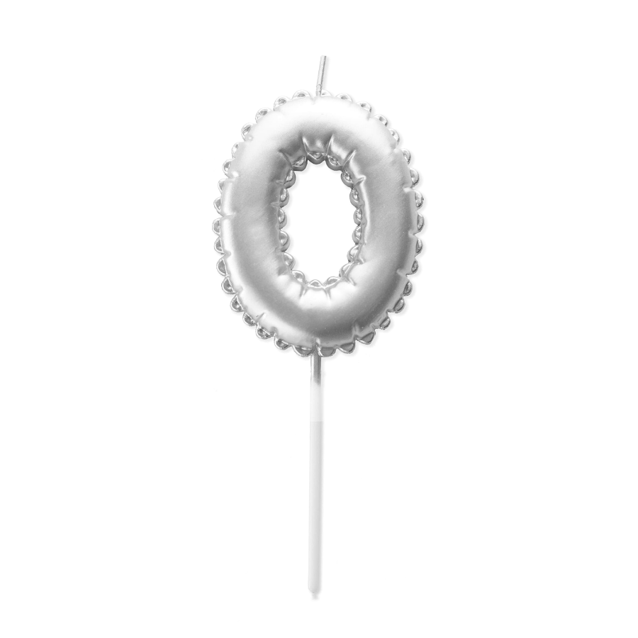 Imagen de producto: Vela plateada  con forma de globo - 0