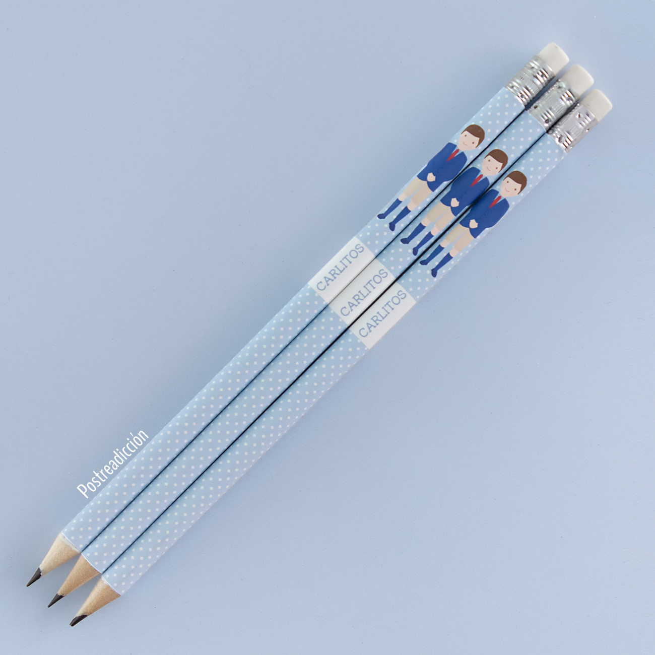 Imagen del producto: 10 lápices de comunión "Carlitos"