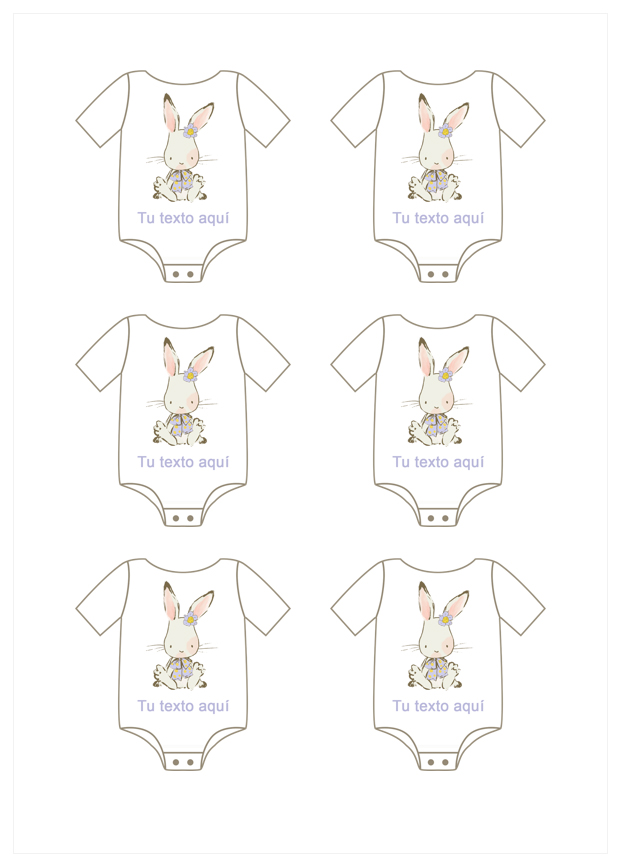 Imagen del producto: Modelo nº 2413: Body bebé conejita