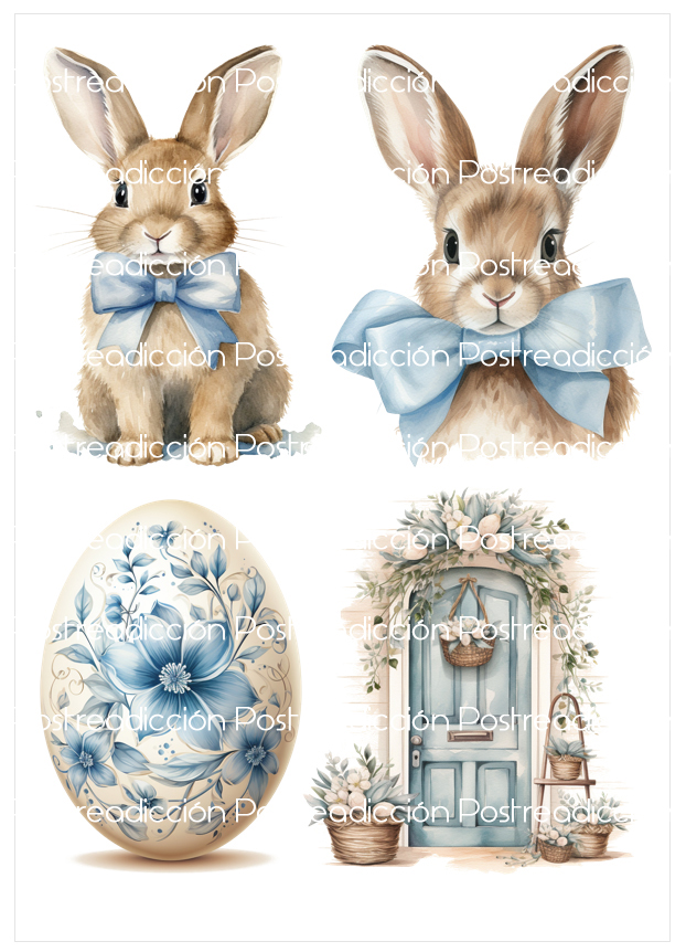Imagen del producto: Modelo nº 2683: Conejitos, huevos y puerta de Pascua