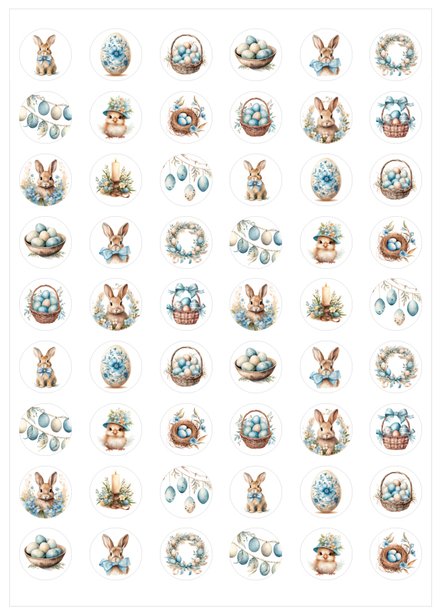 Imagen del producto: Modelo nº 2692: Conejitos y huevos de Pascua para minioreos