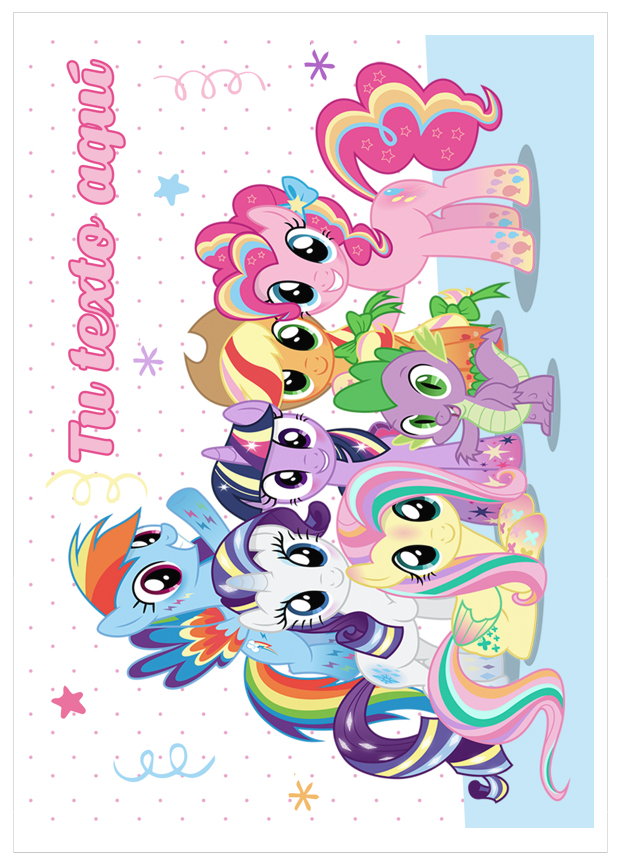 Imagen del producto: Modelo nº 2723: My little pony para tarta