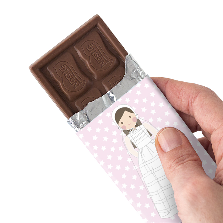 Imagen del producto: Imprimible envoltorios chocolatinas de comunión Paloma