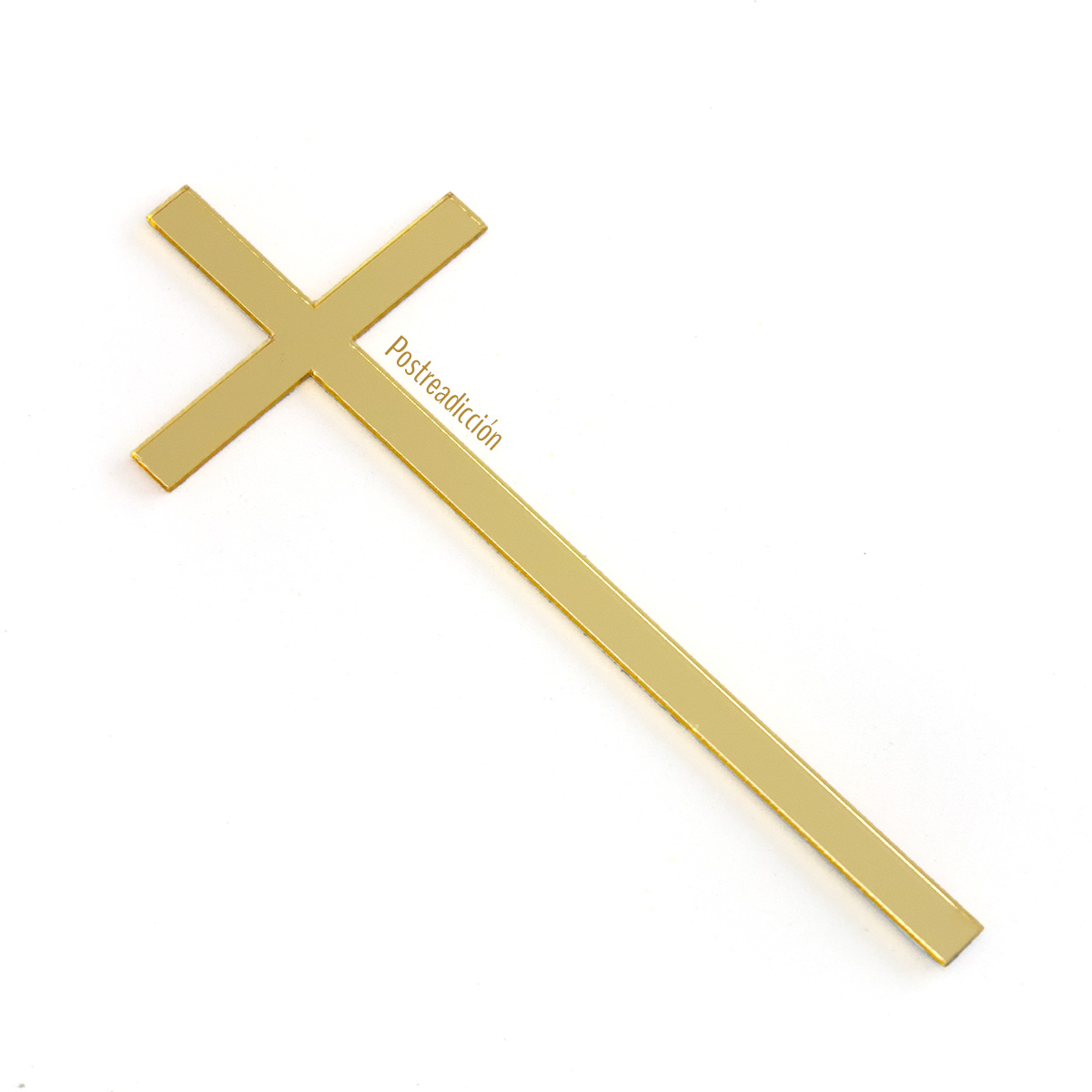 Imagen del producto: Cruz acrílica dorada sencilla