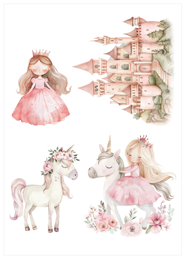 Imagen del producto: Modelo nº 2854: Princesas, castillo y unicornios