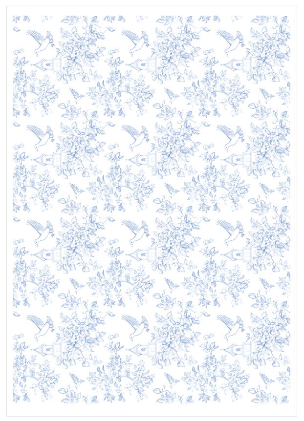 Imagen de producto: Modelo nº 2948: Toile de jouy Iglesia