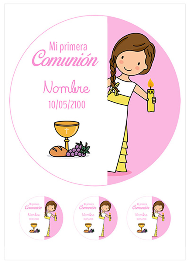 Imagen del producto: Modelo nº 3010: Niña de comunión para tarta