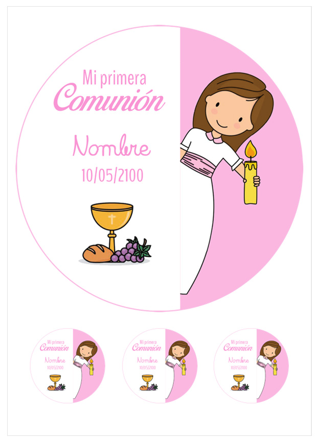 Imagen del producto: Modelo nº 3017: Niña de comunión para tarta