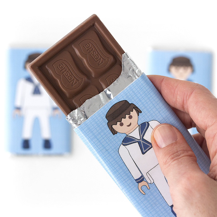 Imagen de producto: 4 chocolatinas de comunión de click