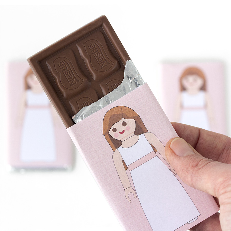 Imagen de producto: 4 chocolatinas de click de comunión niña