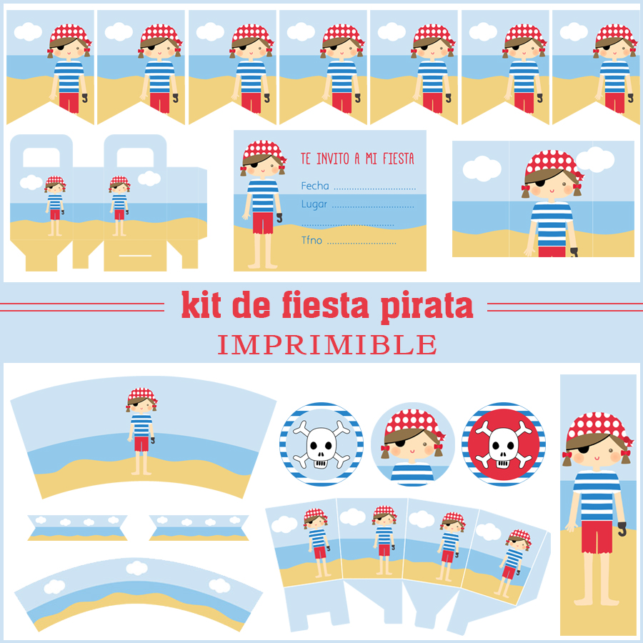 Imagen de producto: Kit de fiesta pirata  - chica