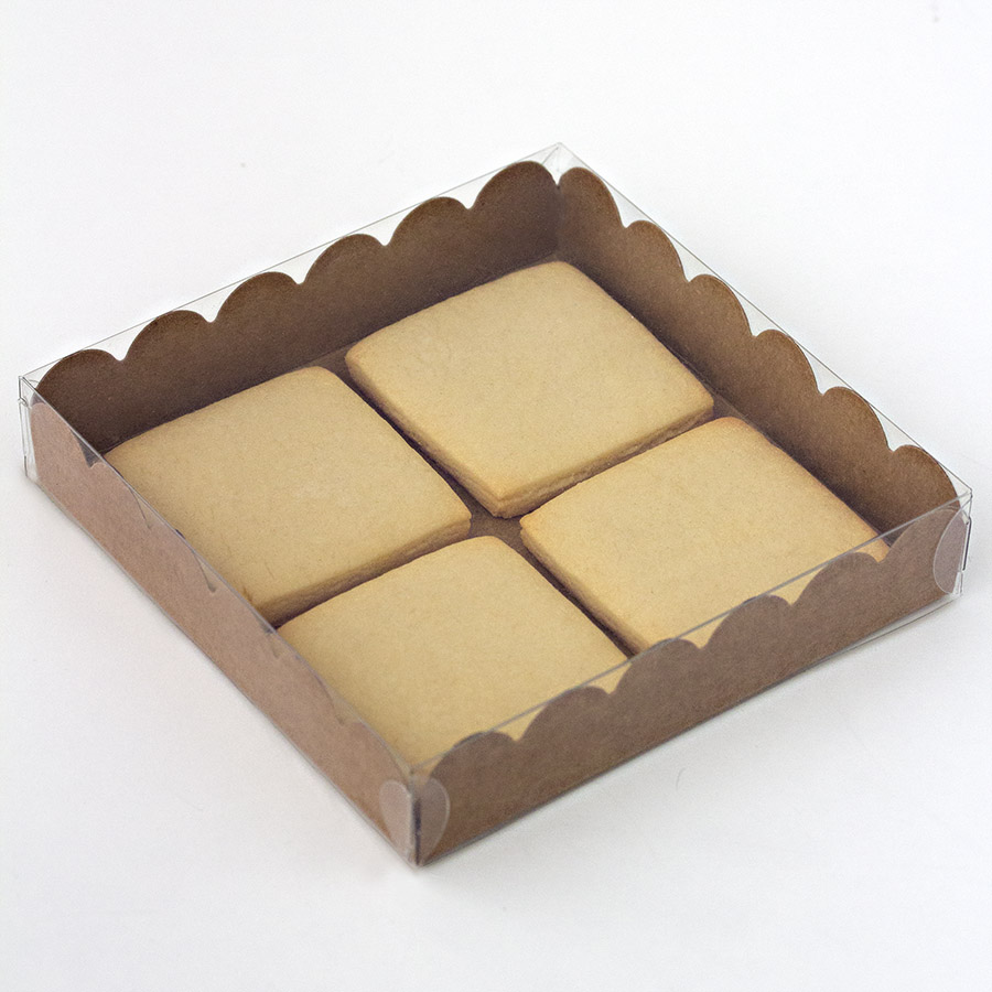 Imagen de producto: Caja de cartón 12x12 kraft cuadrada