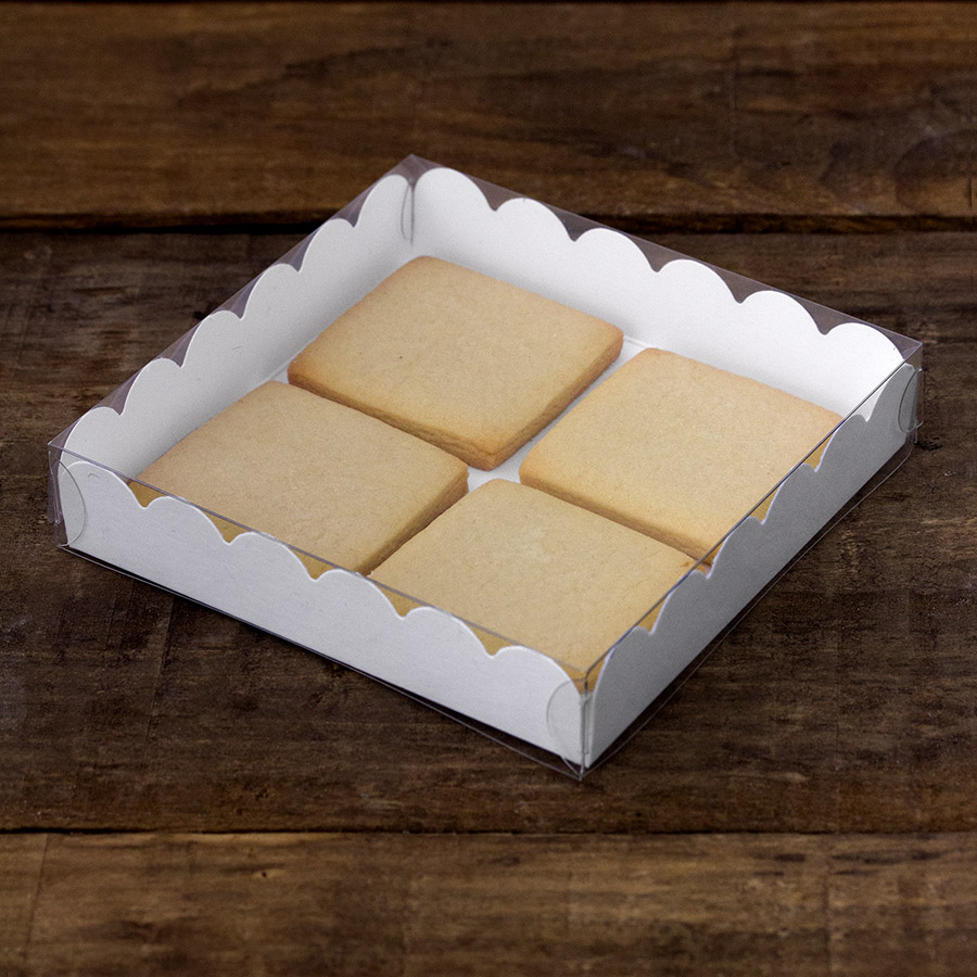 Imagen de producto: Caja de cartón 12x12 blanca cuadrada